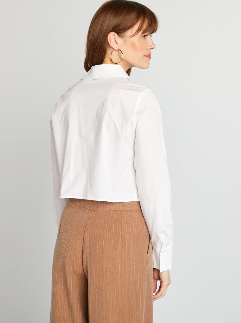 Cropped blouse WIT - Kiabi