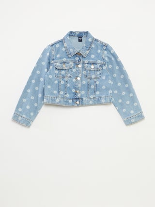 Cropped denim jasje