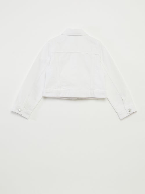 Cropped denim jasje - Kiabi