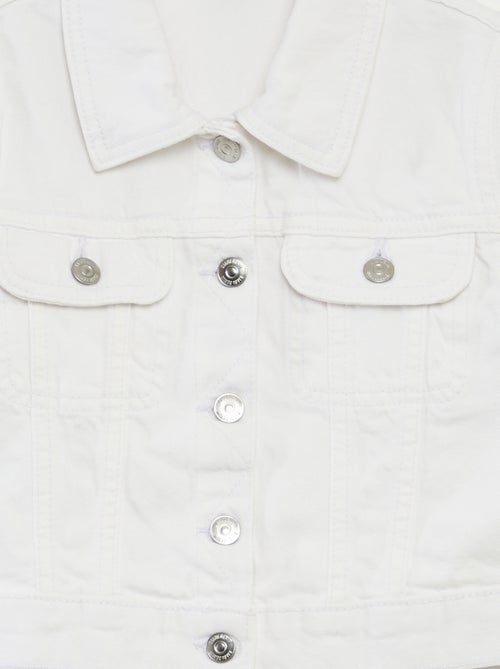 Cropped denim jasje - Kiabi