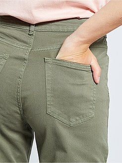 Cropped skinny broek met zeer hoge taille - Kiabi