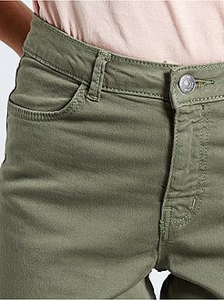 Cropped skinny broek met zeer hoge taille - Kiabi