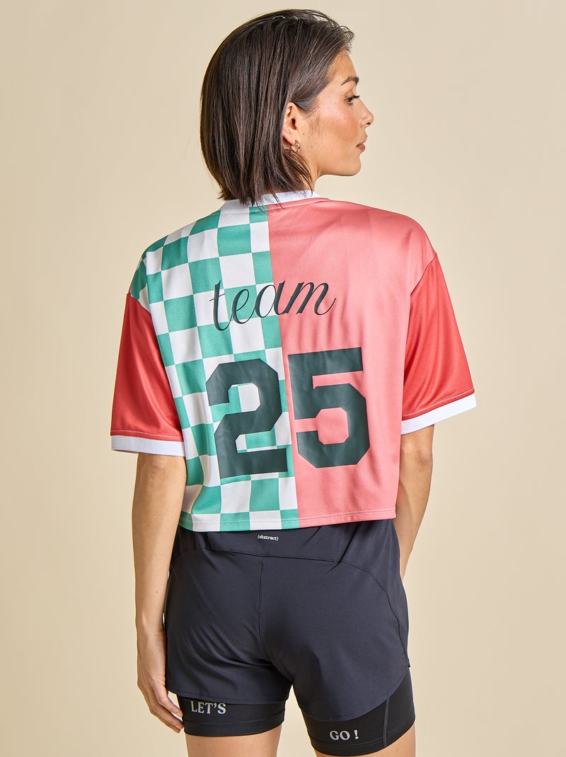 Cropped sport T-shirt - (ekstract) Rose - Kiabi