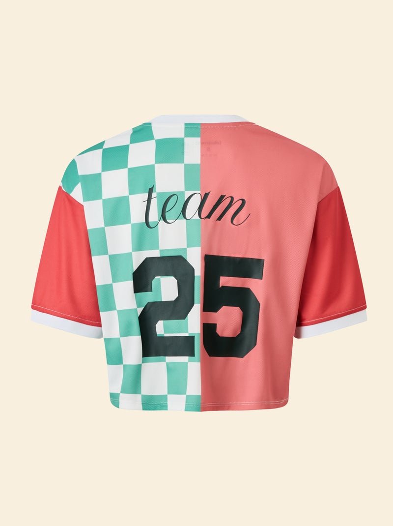 Cropped sport T-shirt - (ekstract) Rose - Kiabi