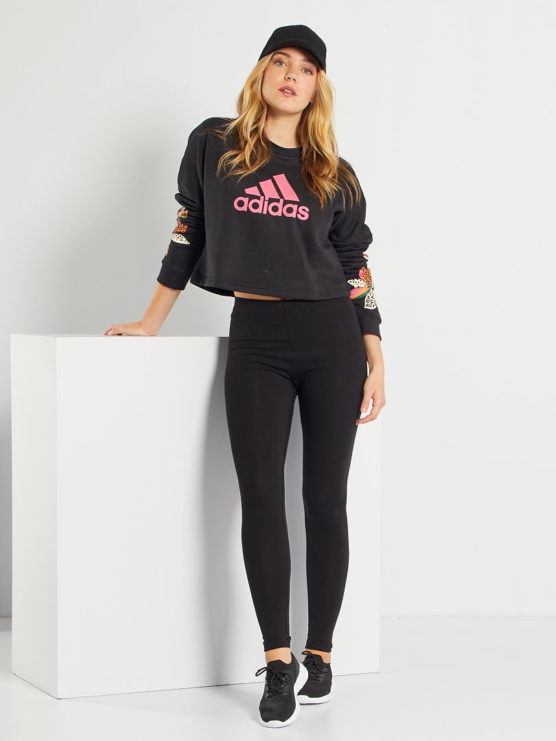 Adidas clearance pullover cropped