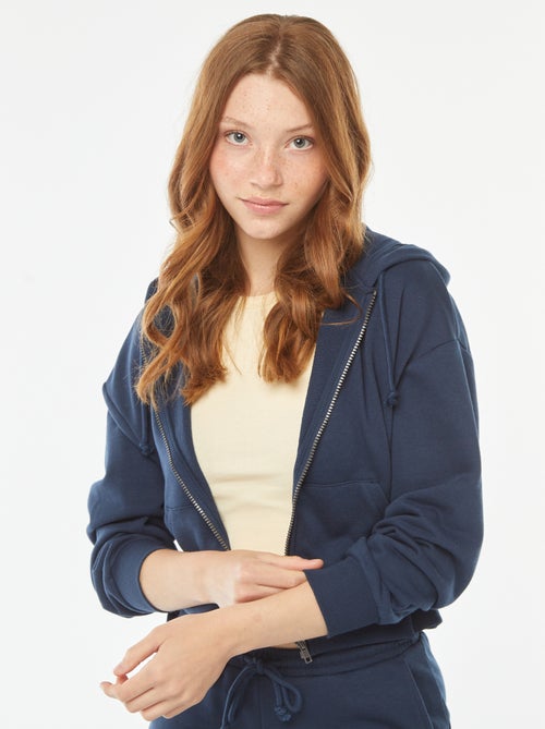 Cropped sweater met capuchon - Kiabi