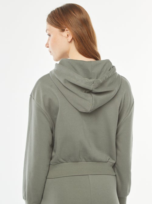 Cropped sweater met capuchon - Kiabi