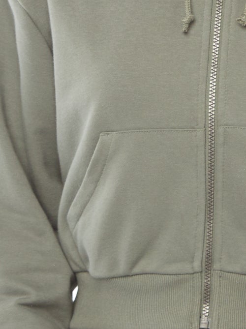 Cropped sweater met capuchon - Kiabi