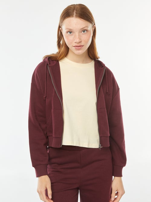 Cropped sweater met capuchon - Kiabi