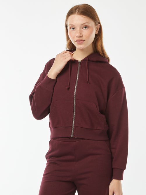 Cropped sweater met capuchon - Kiabi