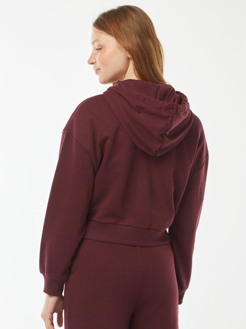 Cropped sweater met capuchon - Kiabi