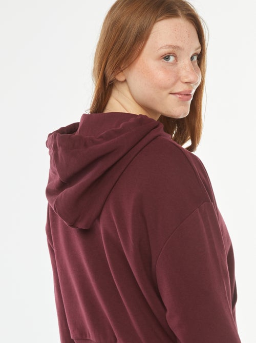 Cropped sweater met capuchon - Kiabi