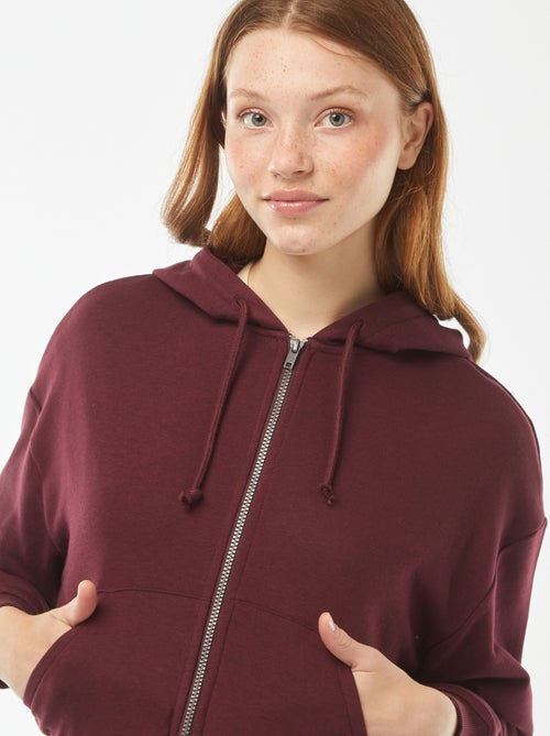 Cropped sweater met capuchon - Kiabi