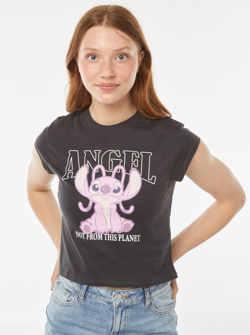 Cropped T-shirt met 'Angel'-print - Kiabi