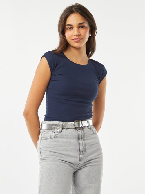 Cropped T-shirt met korte mouw - Kiabi