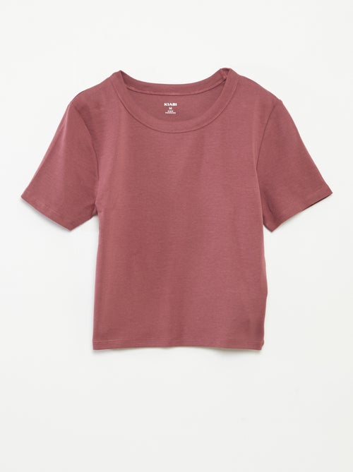 Cropped T-shirt met korte mouw - Kiabi