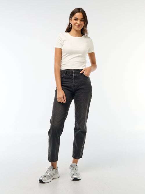Cropped T-shirt met korte mouw - Kiabi