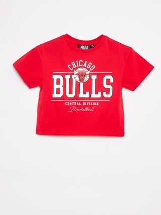 Cropped T-shirt met korte mouwen 'NBA'
