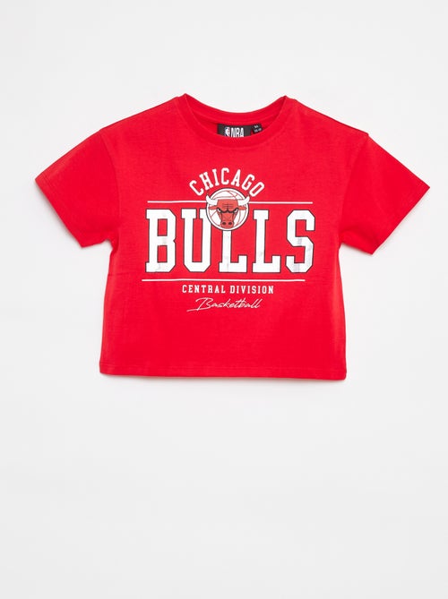 Cropped T-shirt met korte mouwen 'NBA' - Kiabi