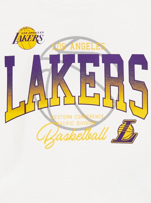 Cropped T-shirt met korte mouwen 'NBA' - Kiabi