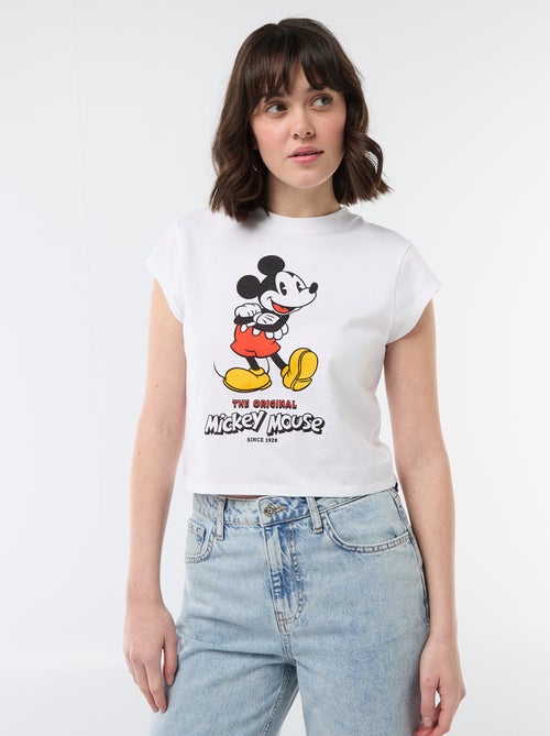 Cropped T-shirt 'Mickey' 'Disney' - Kiabi