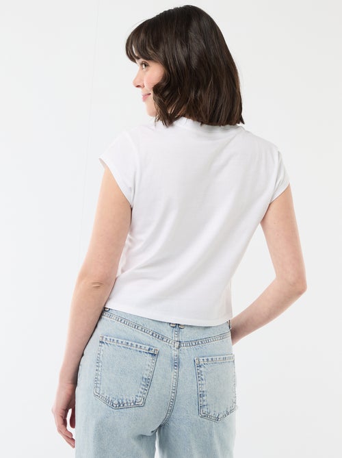 Cropped T-shirt 'Mickey' 'Disney' - Kiabi