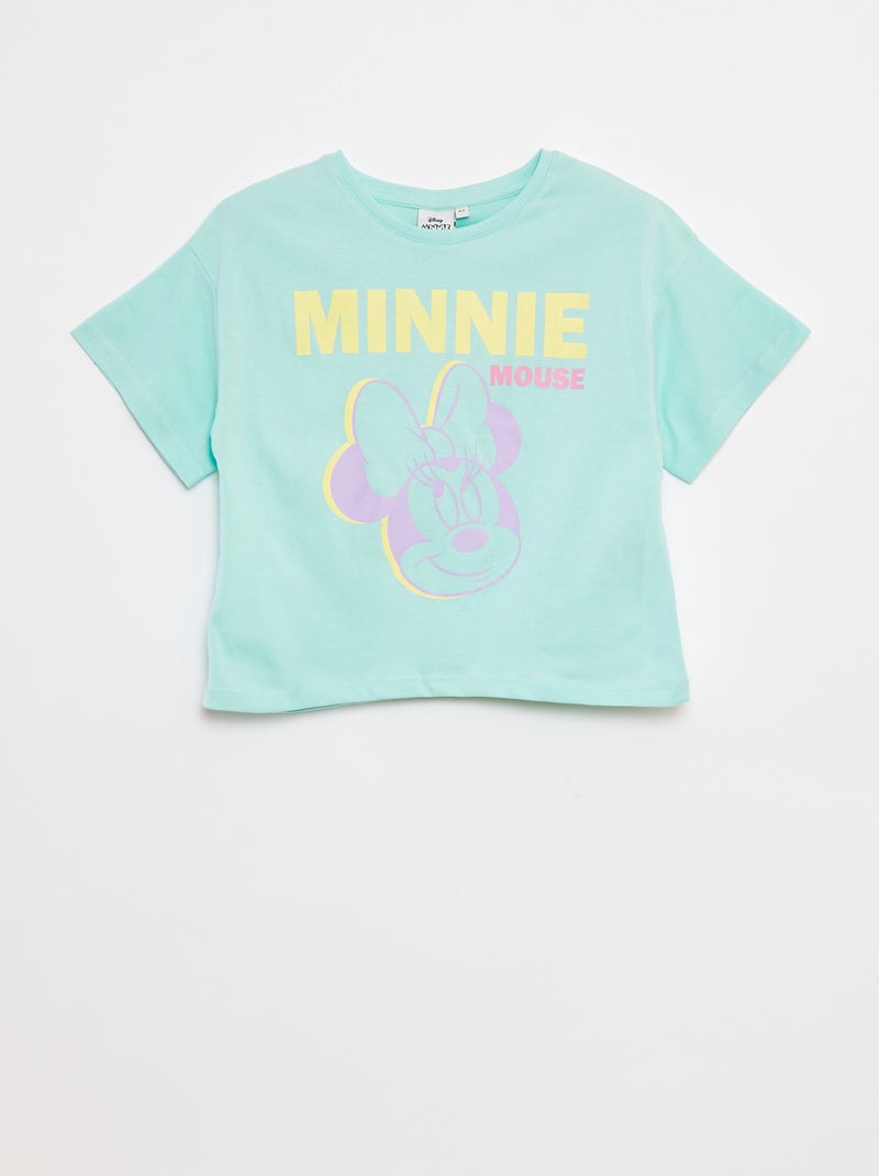 Cropped T-shirt 'Minnie' Blauw - Kiabi