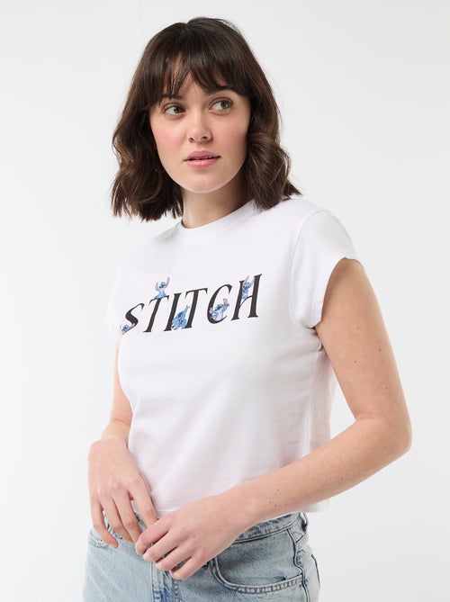 Cropped T-shirt 'Stitch' - Kiabi