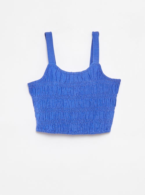 Cropped top met bandjes - Kiabi