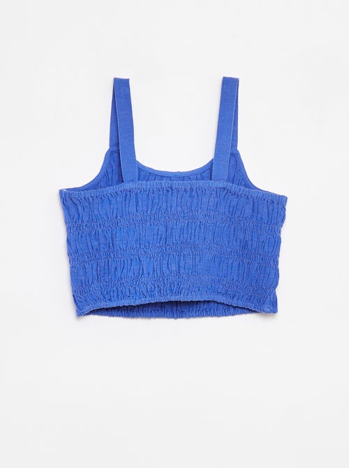 Cropped top met bandjes - Kiabi