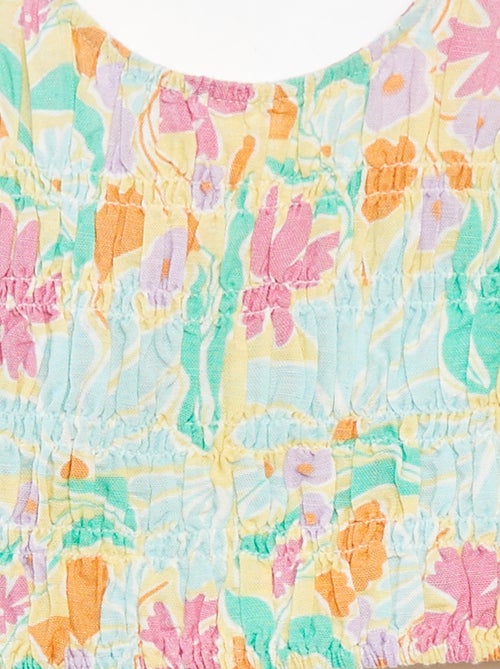 Cropped top met bandjes - Kiabi