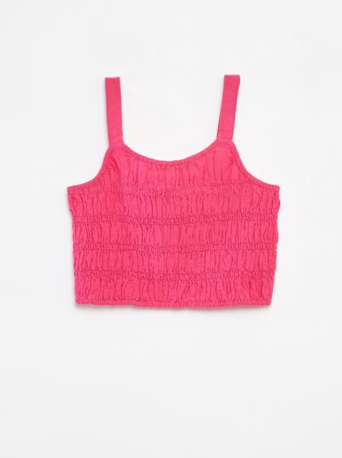 Cropped top met bandjes - Kiabi