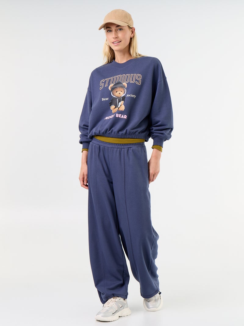 Cropped trui Blauw - Kiabi