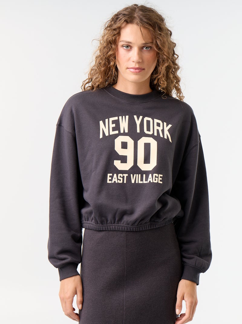 Cropped trui Grijs - Kiabi