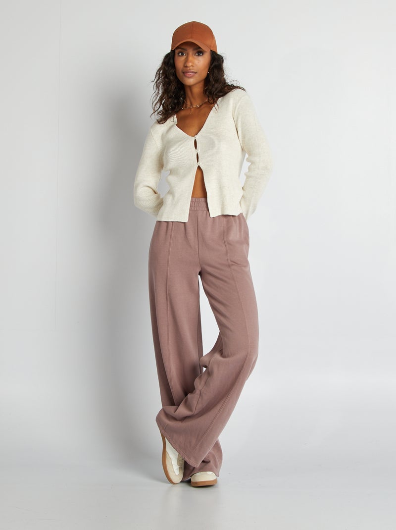 Cropped vest van ribtricot BIEGE - Kiabi