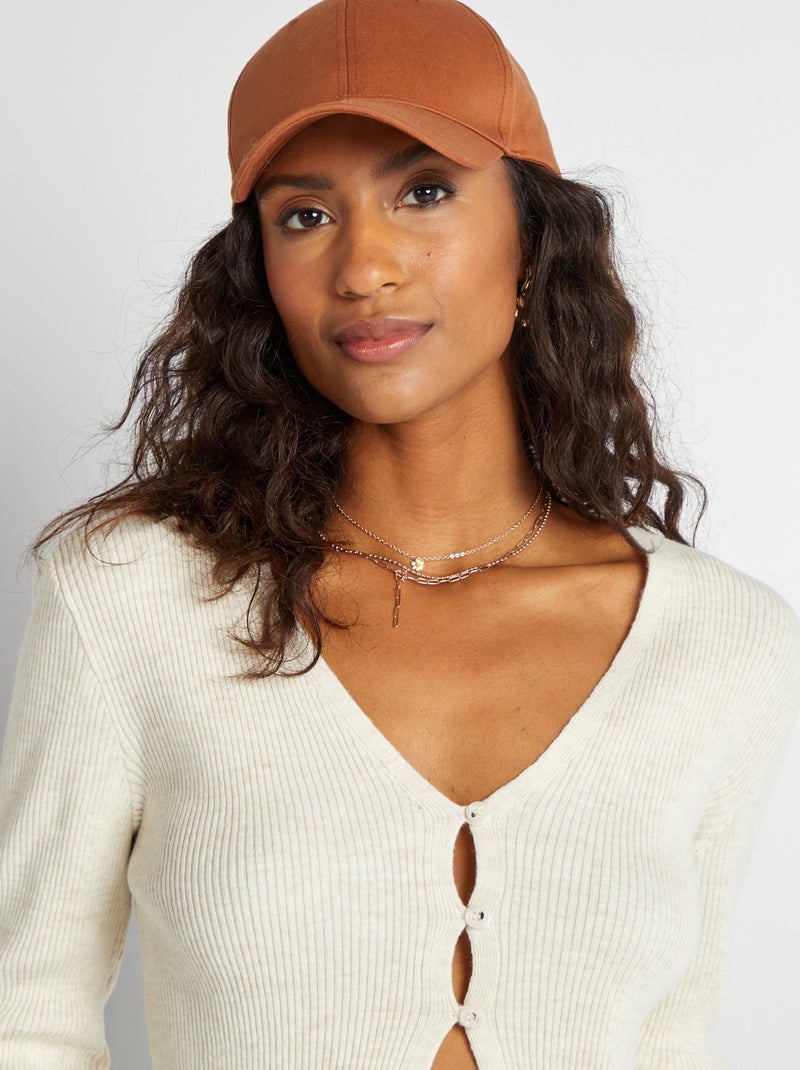 Cropped vest van ribtricot BIEGE - Kiabi