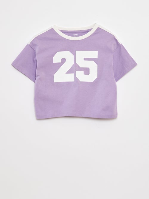 Croptop in campusstijl - Kiabi