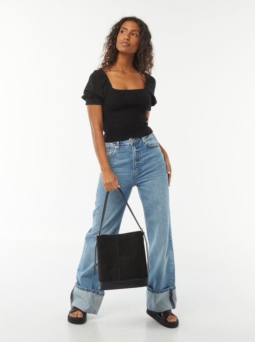 Croptop met korte mouw - Kiabi