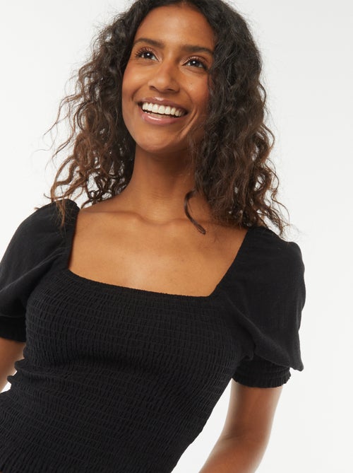 Croptop met korte mouw - Kiabi