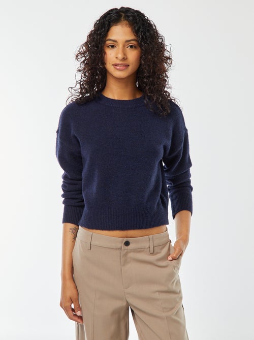 Croptrui van zacht tricot - Kiabi