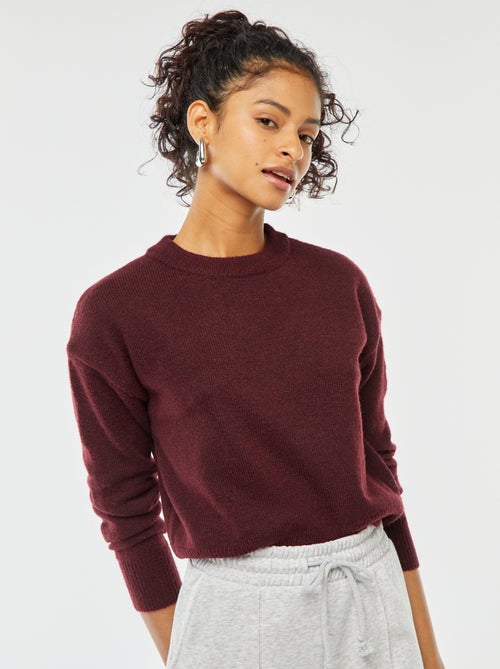 Croptrui van zacht tricot - Kiabi