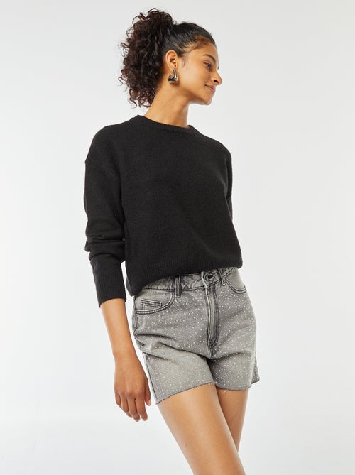 Croptrui van zacht tricot - Kiabi