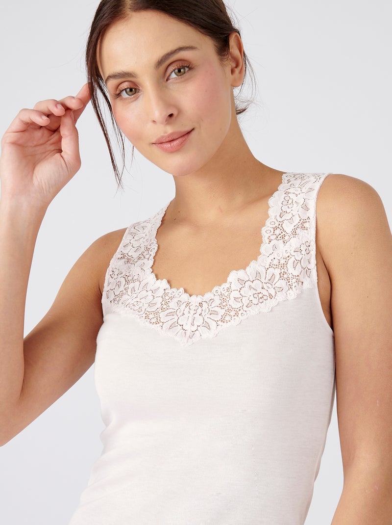 'Damart'-top van Thermolactyl-vezel (niveau 2) ROSE - Kiabi