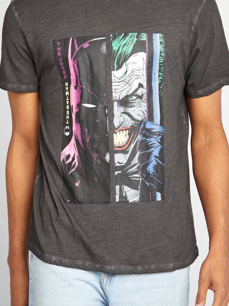 'DC Comics'-T-shirt met 'Batman'- en 'Joker'-print ZWART - Kiabi