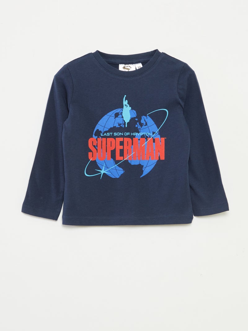 DC Comics-T-shirt met Superman-print Zwart - Kiabi