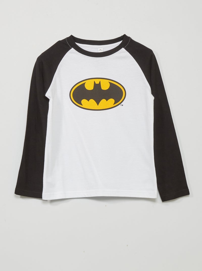 DC Comics/Batman-T-shirt wit / zwart - Kiabi