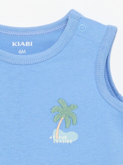 Debardeur met patch op de borst - Kiabi