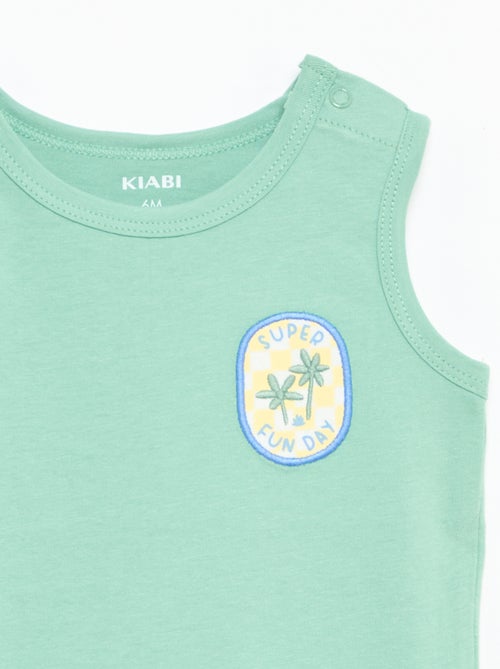 Debardeur met patch op de borst - Kiabi