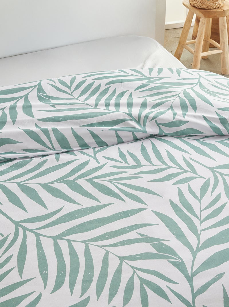 Dekbed met print GROEN - Kiabi