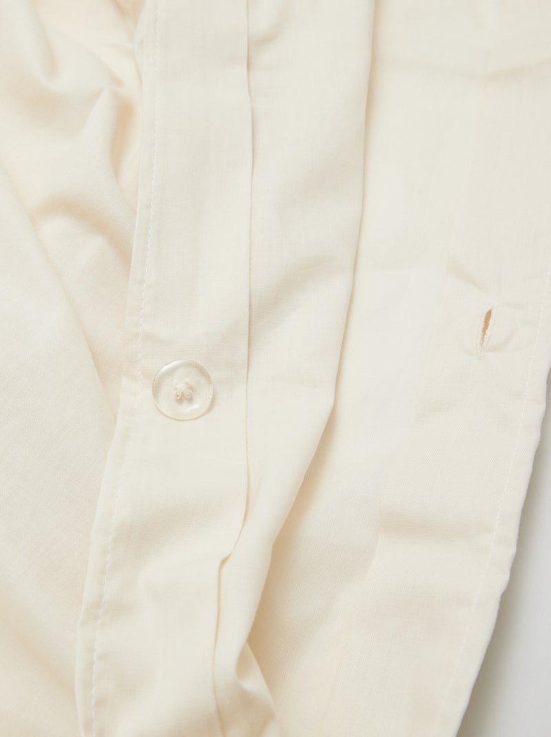 Dekbedovertrek (140 x 200cm) - Kiabi Home WIT - Kiabi